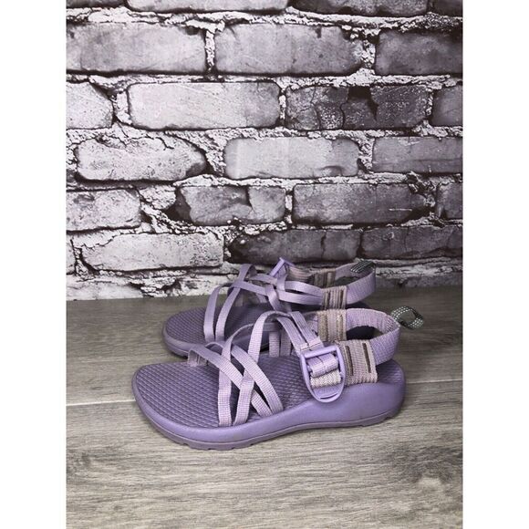 Chaco Kid Girls Lavender Purple Textile Frost ZX1 Ecotread Sandals Size 13M US - Picture 1 of 16